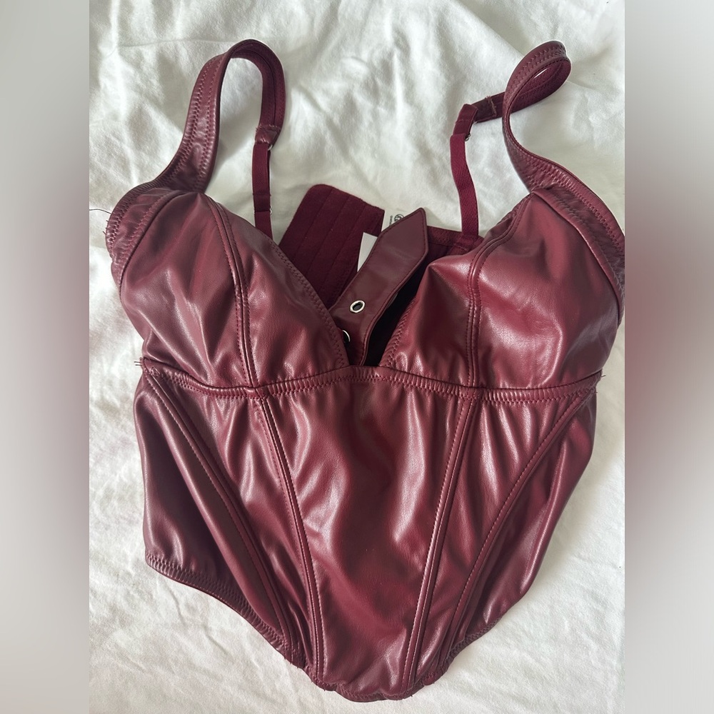 Urban Outfitters Maroon Corset Top size medium